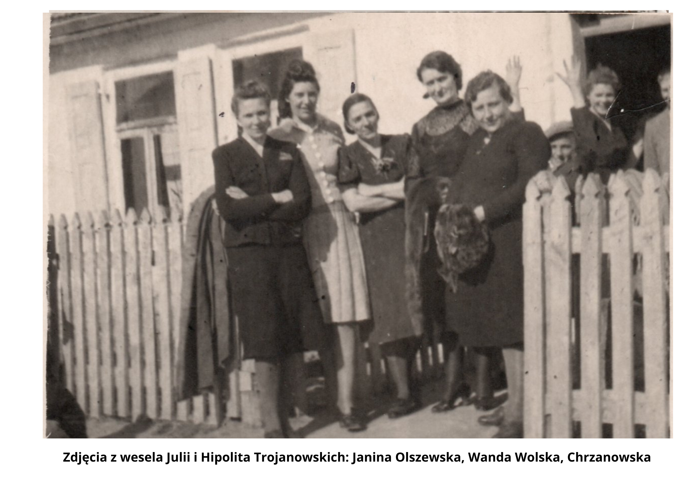 Zdjęcia z wesela Julii i Hipolita Trojanowskich: Janina Olszewska, Wanda Wolska, Chrzanowska