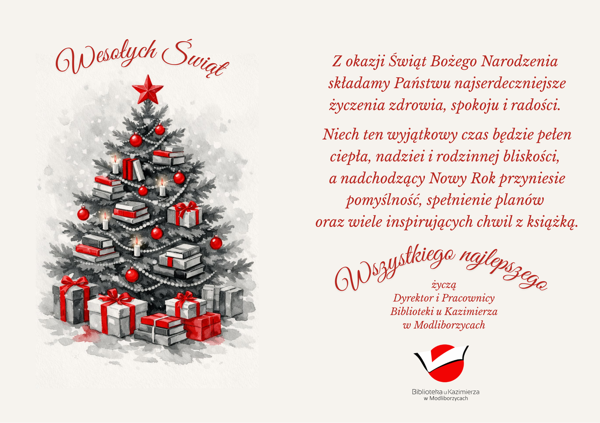  Z okazji Świąt życzymy naszym Czytelnikom, Sympatykom i Przyjaciołom radości, spokoju i spełnienia marzeń – teraz i w nadchodzącym roku!