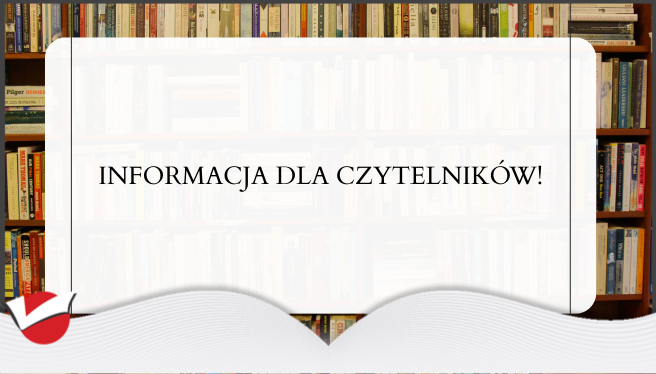 10 listopada 2025 r. Bibliotek u Kazimierza i filie będą nieczynne!
