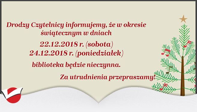 BIBLIOTEKA NIECZYNNA